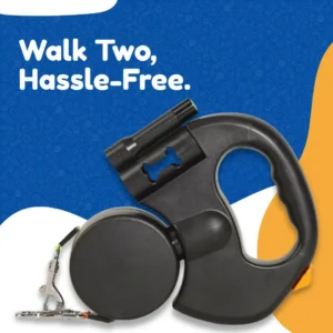 LED Automatic Retractable Traction Rope with Two-Headed and Plastic Bag Box Dog Leash Dog Chain Pet Supplies Dog Accessories