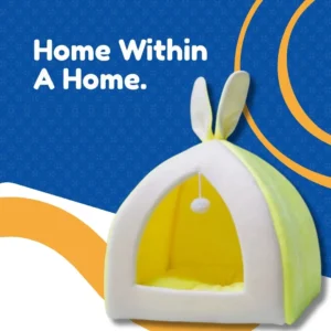 Cozy Pet Hideaway – Soft Fabric Cat House for Home Comfort