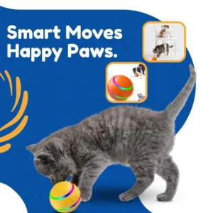 Cat Toy Ball – USB Rechargeable & Smart Motion