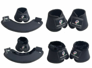 Premium Bell Boots for Horses — Anti-Rub Fur Collar, All-Purpose Protection