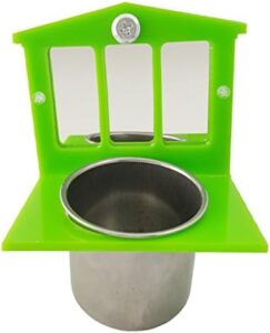 “2-in-1 Bird Feeder & Mirror Toy – Fun, Durable & Easy to Clean!”